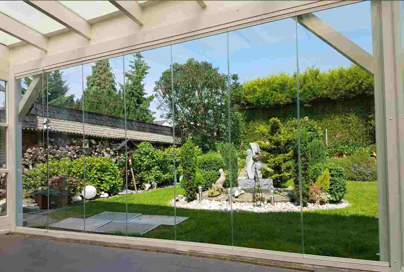 Garden Patio Frameless Glass Window